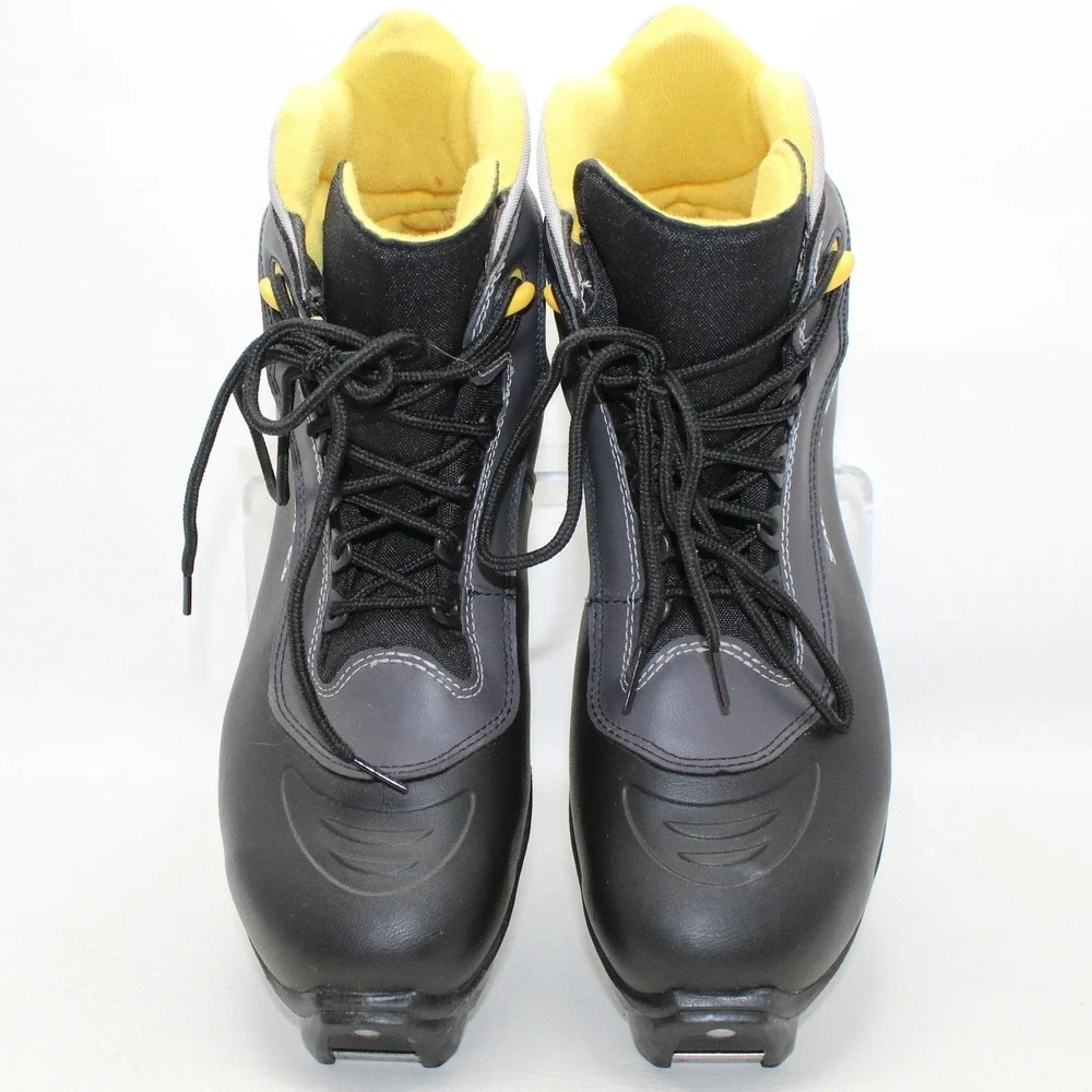 Salomon E3 Cross Country Ski Boots Mens 9.5 Black Grey‎ SNS Profil 88501331